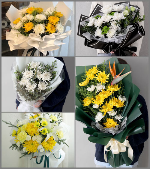 广东潮州市潮安区浮洋镇草庵村白事花束代送